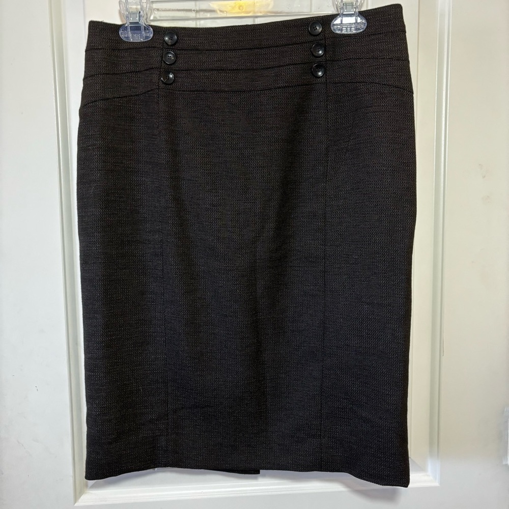 Le Chateau dark brown pencil skirt size 8  B8